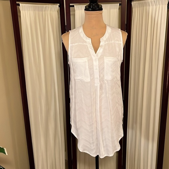 Cato established 1946 white sleeveless tunic size medium - Picture 2 of 10